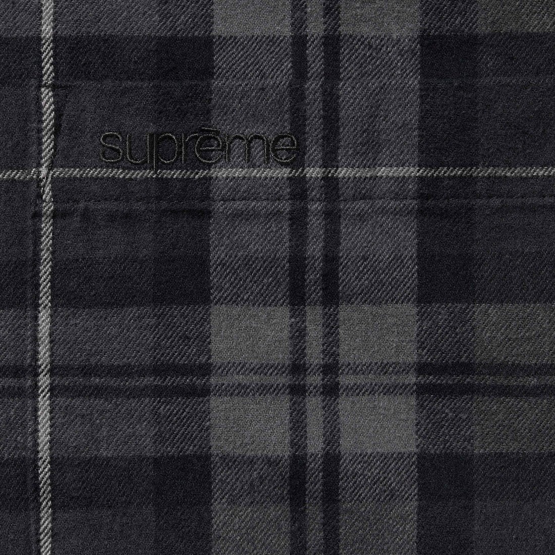 Details on Plaid Flannel Shirt Black from fall winter
                                                    2024 (Price is $138)