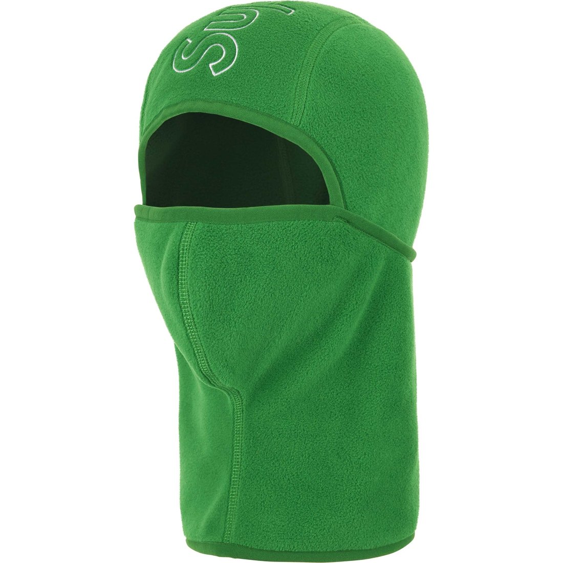 Details on Polartec Balaclava Green from fall winter
                                                    2024 (Price is $60)