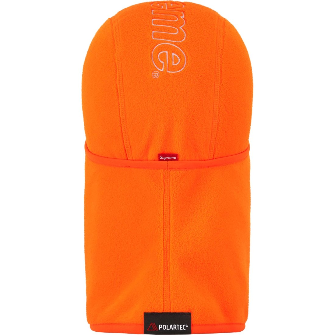 Details on Polartec Balaclava Orange from fall winter
                                                    2024 (Price is $60)