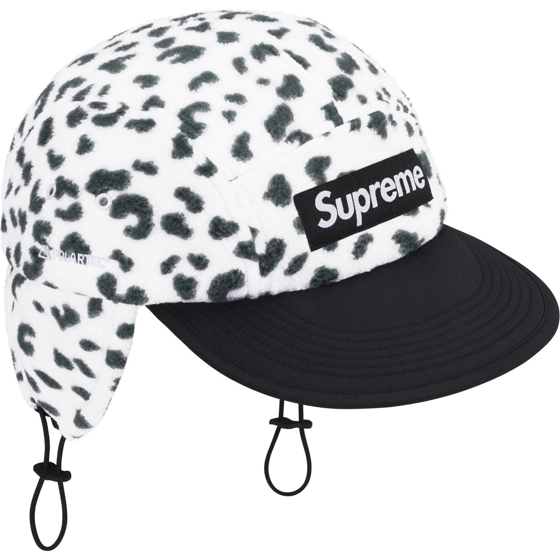 Details on Polartec Earflap Camp Cap Leopard from fall winter
                                                    2024 (Price is $54)