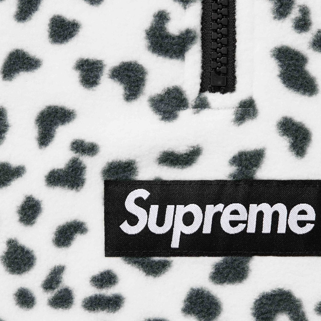 Supreme Polartec Facemask Half Zip Hooded Sweatshirt (FW24) - Leopard - $148