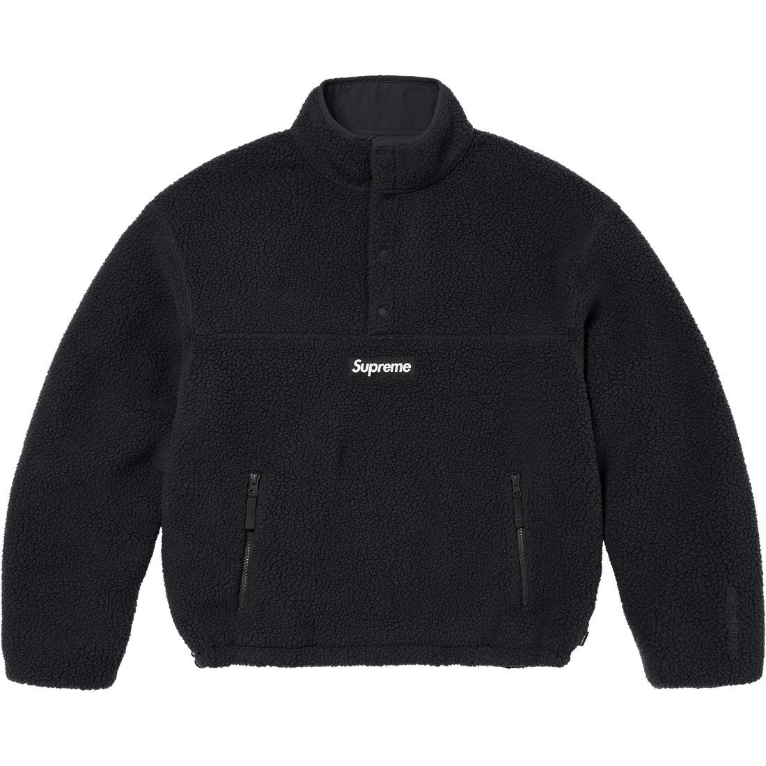 Details on Polartec Shearling Reversible Pullover Black from fall winter
                                                    2024 (Price is $198)