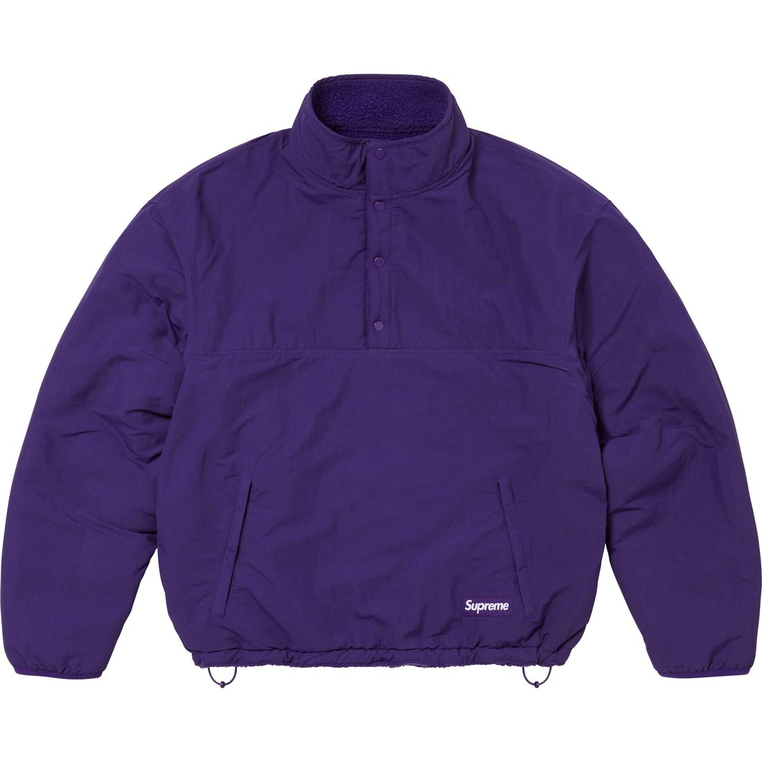 Details on Polartec Shearling Reversible Pullover Purple from fall winter
                                                    2024 (Price is $198)