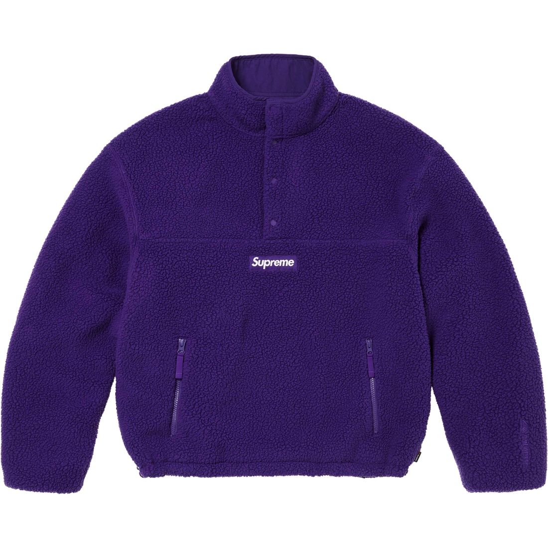 Details on Polartec Shearling Reversible Pullover Purple from fall winter
                                                    2024 (Price is $198)