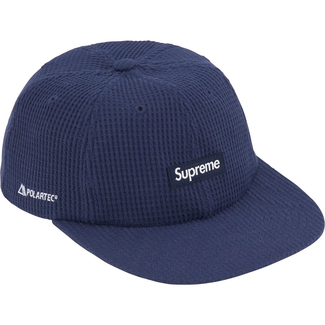 Details on Polartec Waffle Small Box 6-Panel Navy from fall winter
                                                    2024 (Price is $48)