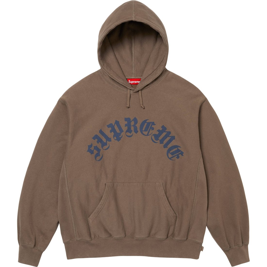 Details on Printed Arc Hooded Sweatshirt Dusty Brown from fall winter
                                                    2024 (Price is $158)