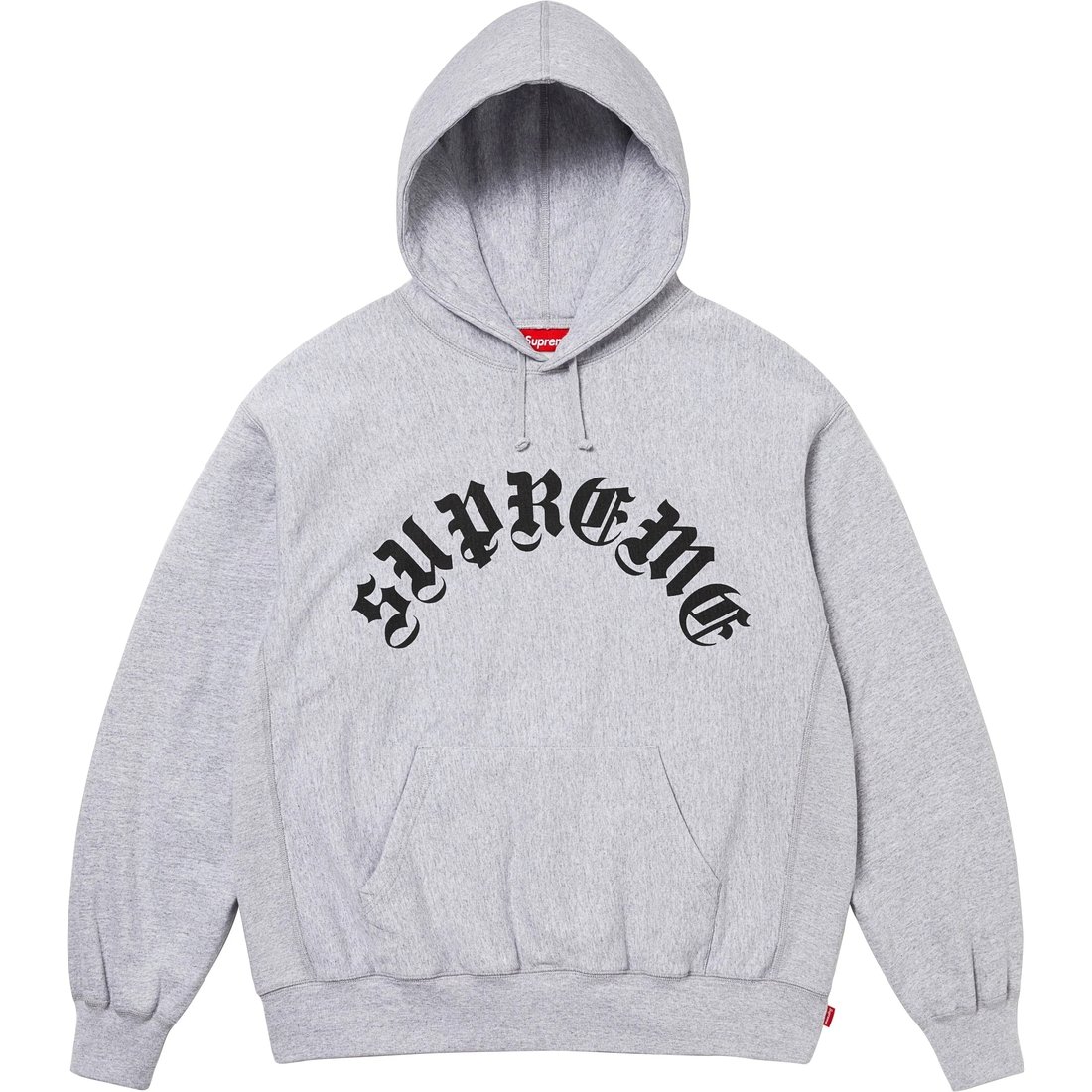 Details on Printed Arc Hooded Sweatshirt Heather Grey from fall winter
                                                    2024 (Price is $158)