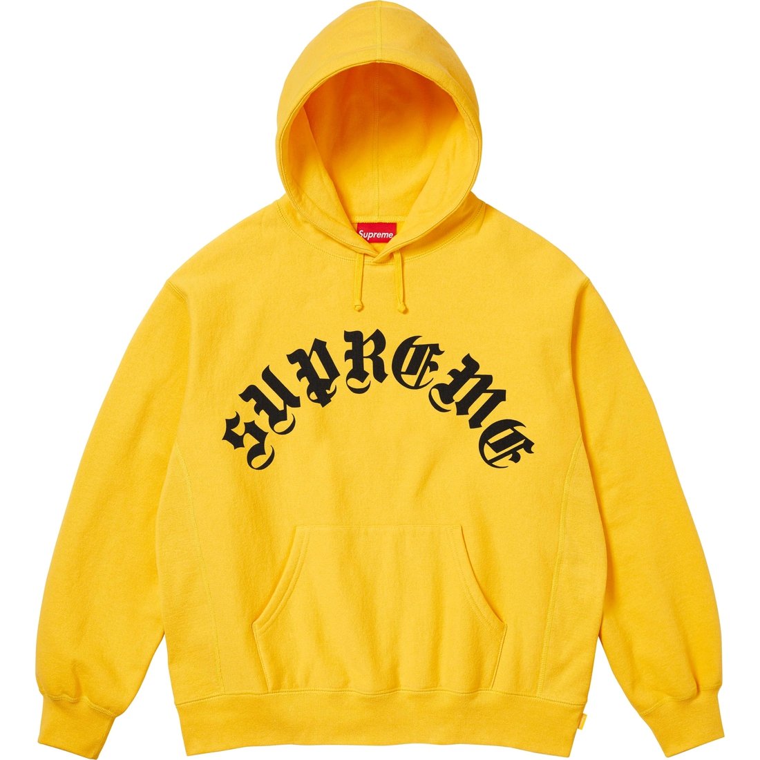 Details on Printed Arc Hooded Sweatshirt Yellow from fall winter
                                                    2024 (Price is $158)