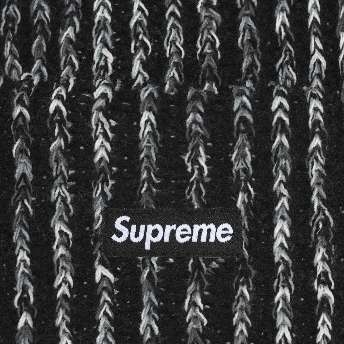 Details on Rainbow Loose Gauge Beanie Black from fall winter
                                                    2024 (Price is $40)