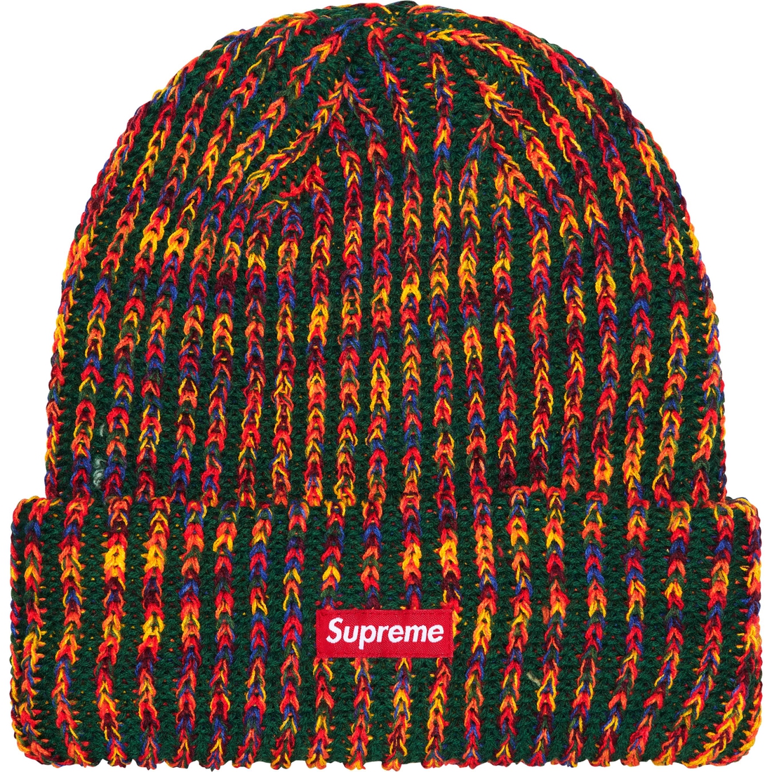 Details on Rainbow Loose Gauge Beanie Olive from fall winter
                                                    2024 (Price is $40)