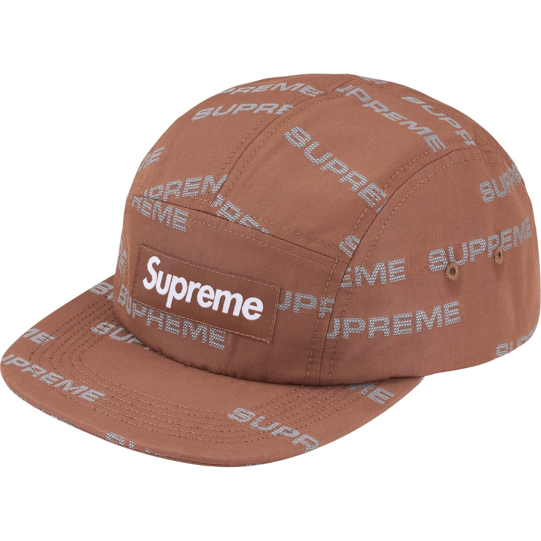 Details on Reflective Jacquard Camp Cap Brown from fall winter
                                                    2024 (Price is $58)