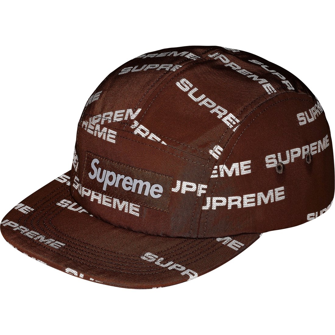 Details on Reflective Jacquard Camp Cap Brown from fall winter
                                                    2024 (Price is $58)