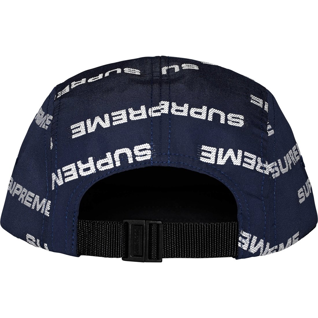 Details on Reflective Jacquard Camp Cap Navy from fall winter
                                                    2024 (Price is $58)