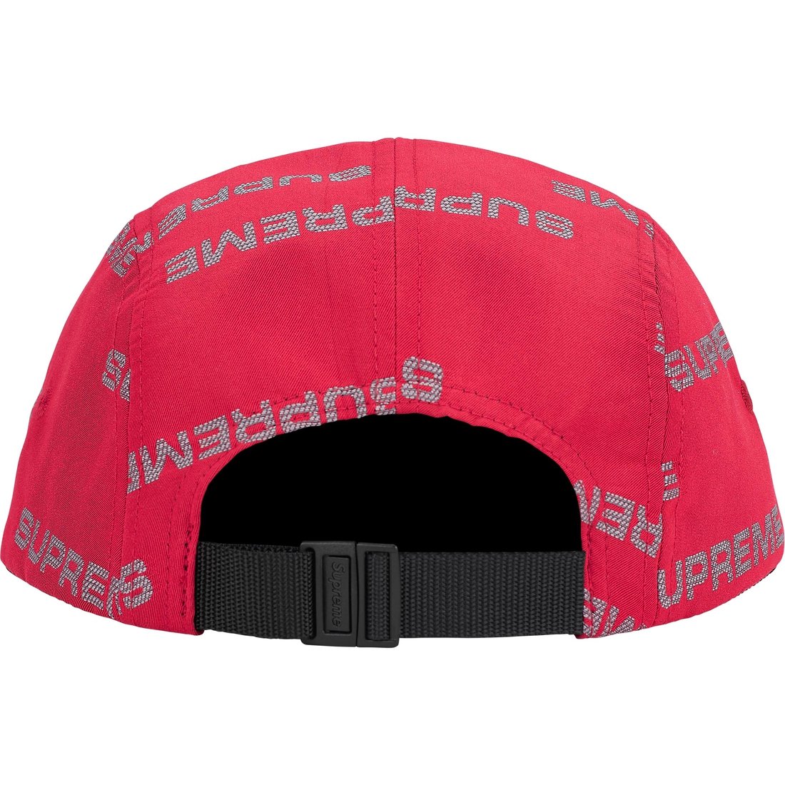 Details on Reflective Jacquard Camp Cap Red from fall winter
                                                    2024 (Price is $58)