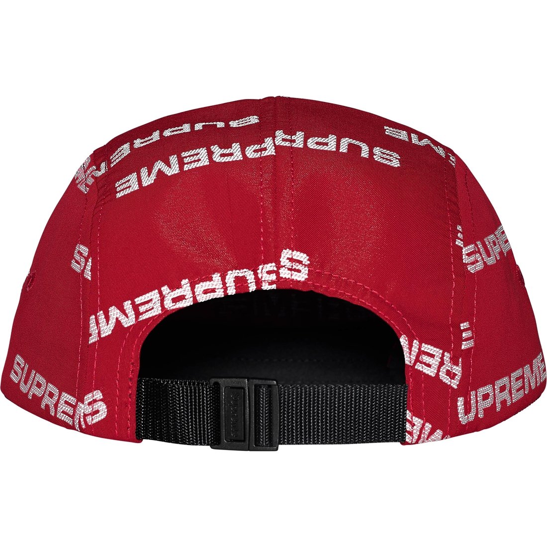 Details on Reflective Jacquard Camp Cap Red from fall winter
                                                    2024 (Price is $58)