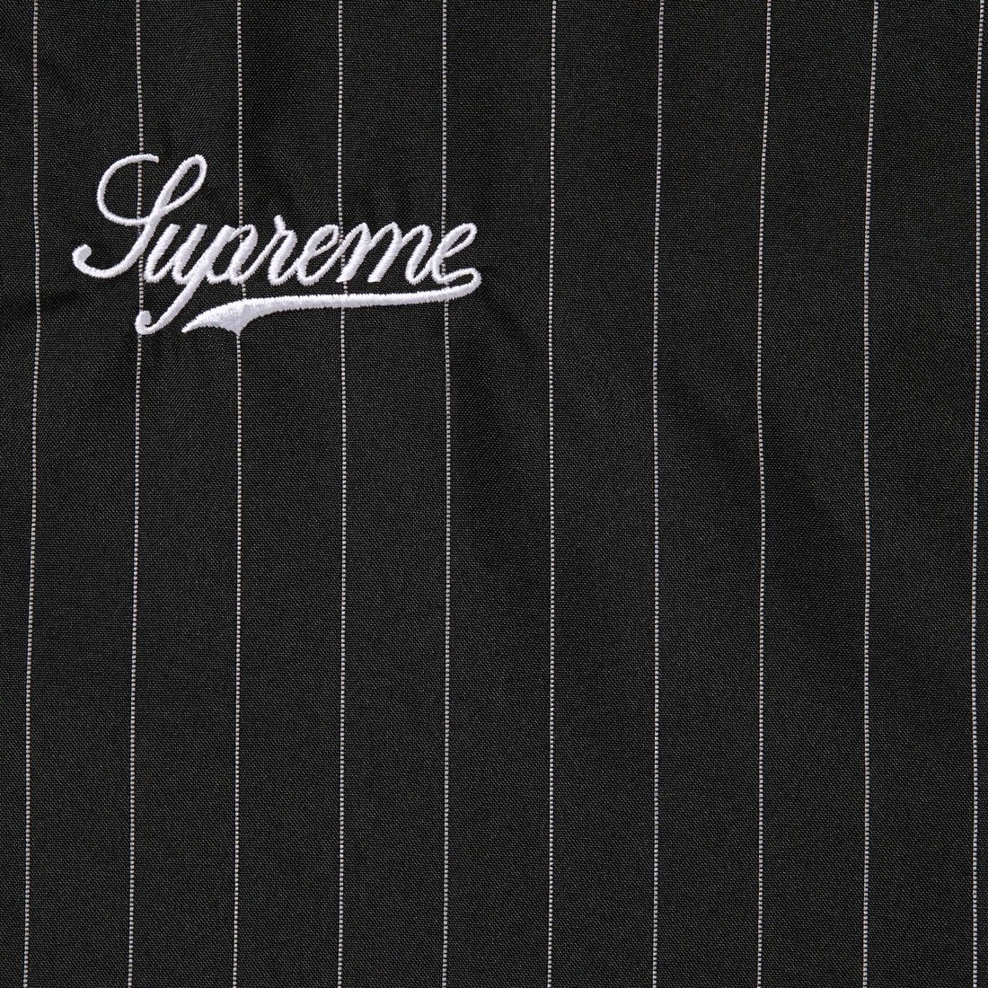 Details on Reflective Pinstripe Track Jacket Black from fall winter
                                                    2024 (Price is $178)