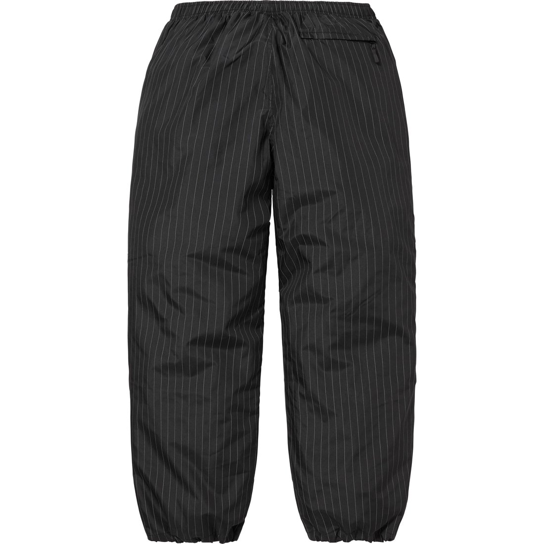 Details on Reflective Pinstripe Track Pant Black from fall winter
                                                    2024 (Price is $148)