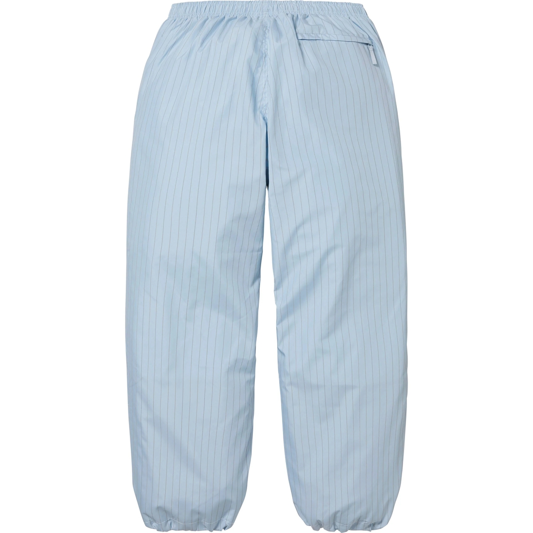 Details on Reflective Pinstripe Track Pant Light Blue from fall winter
                                                    2024 (Price is $148)