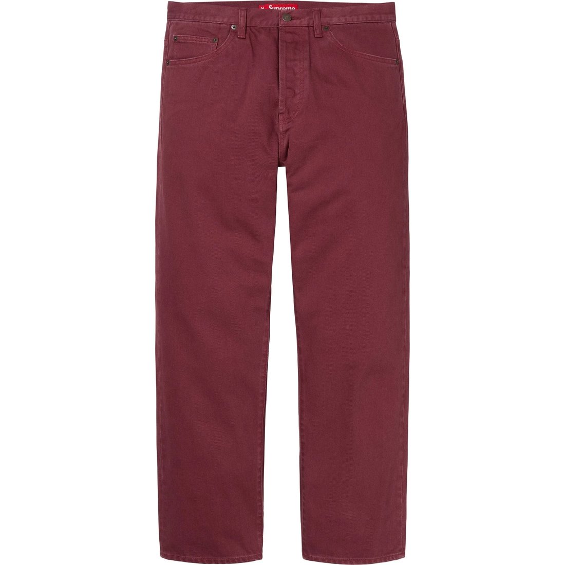 Details on Regular Jean Red from fall winter
                                                    2024 (Price is $158)