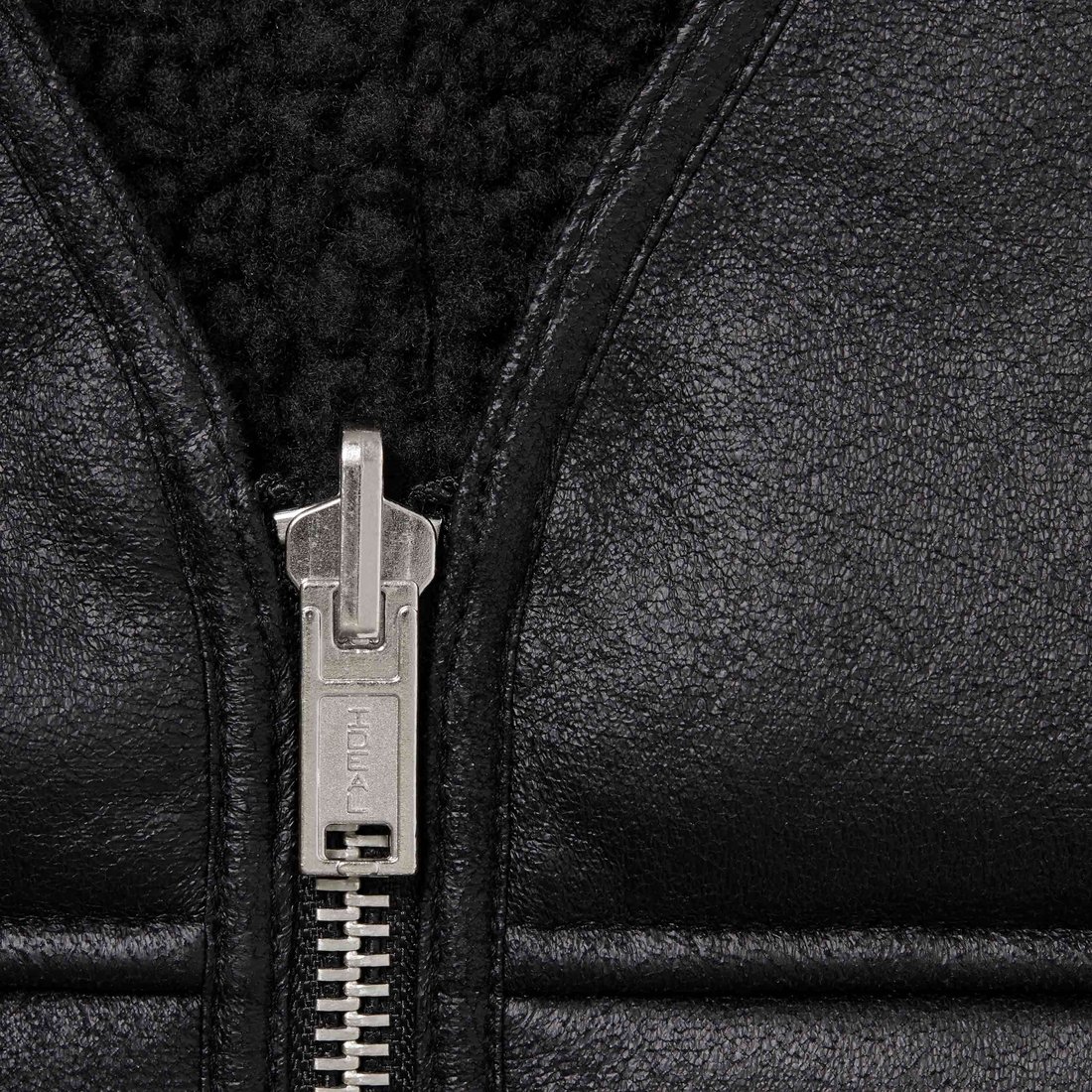 Details on Reversible Faux Shearling Vest Black from fall winter
                                                    2024 (Price is $188)