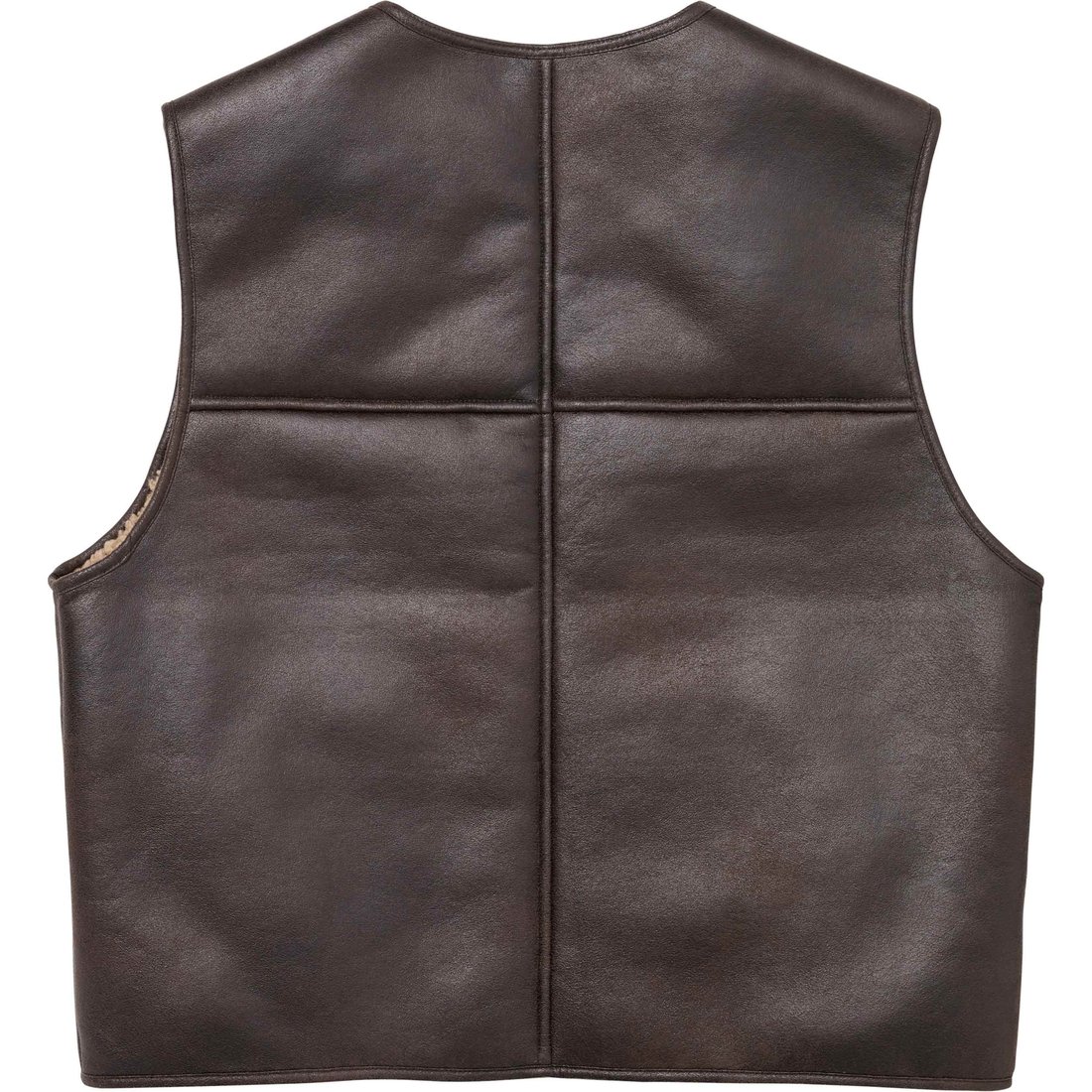 Details on Reversible Faux Shearling Vest Brown from fall winter
                                                    2024 (Price is $188)