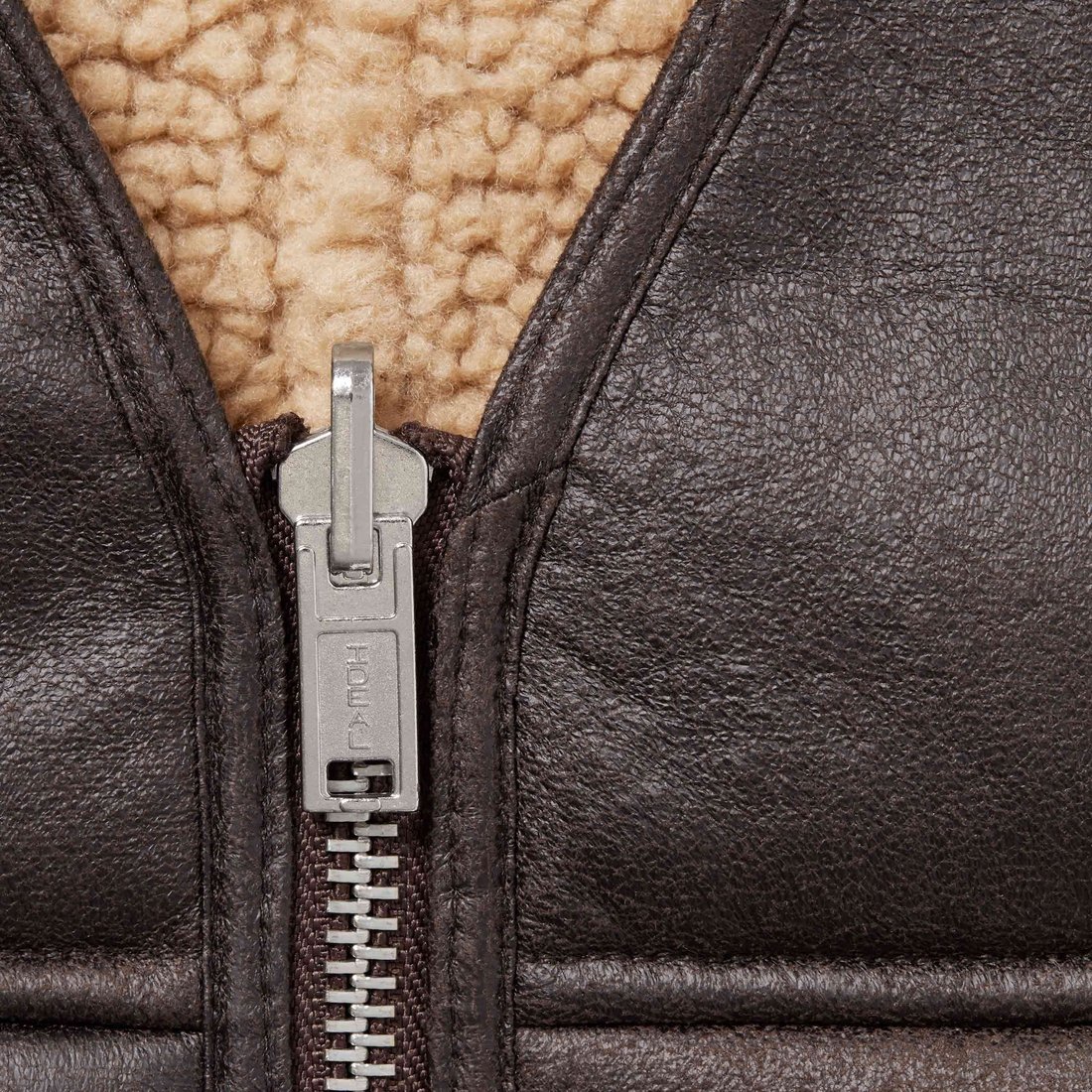 Details on Reversible Faux Shearling Vest Brown from fall winter
                                                    2024 (Price is $188)