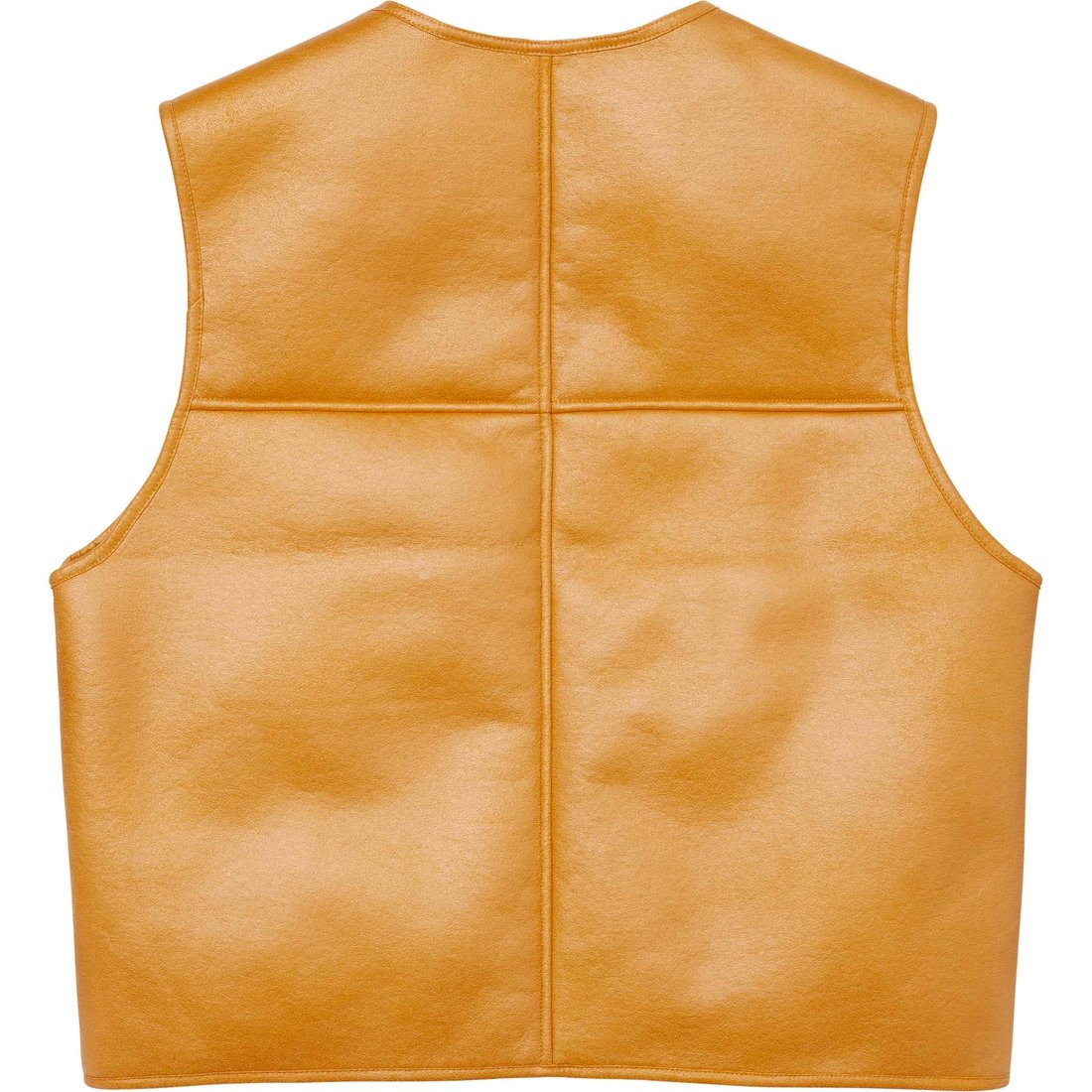 Details on Reversible Faux Shearling Vest Yellow from fall winter
                                                    2024 (Price is $188)