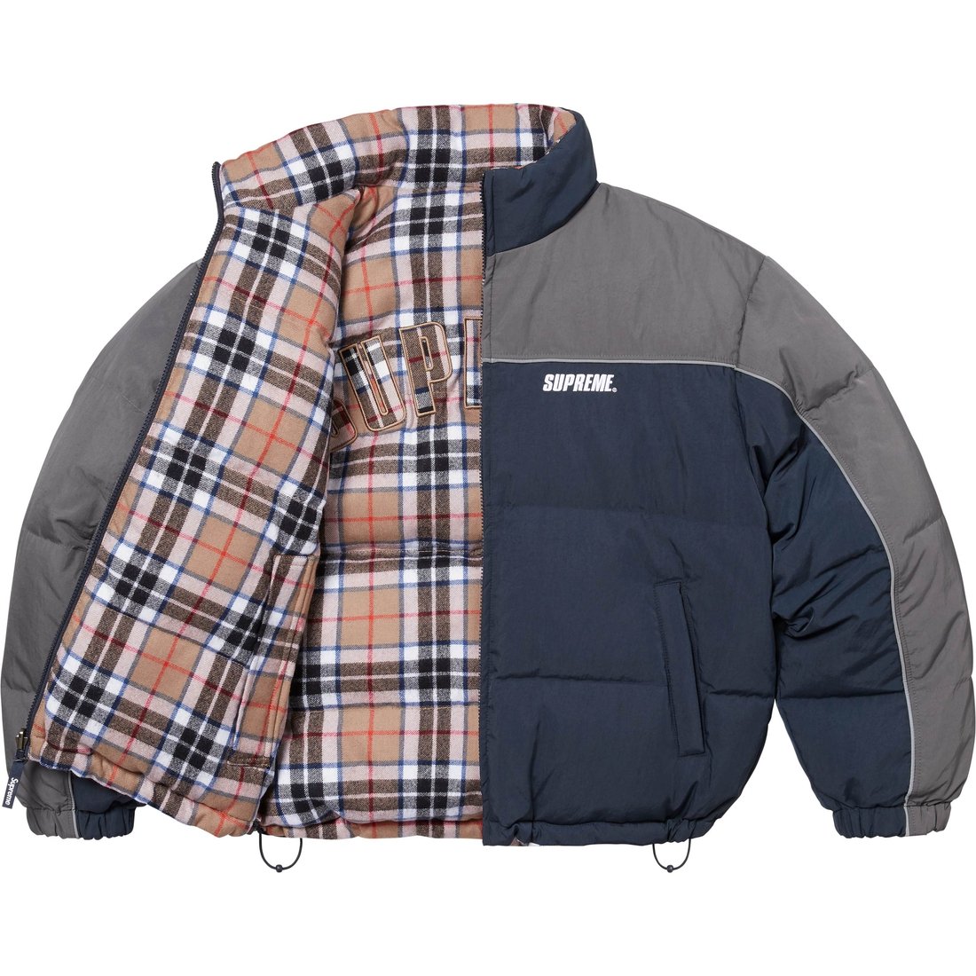 Details on Reversible Puffer Jacket Navy from fall winter
                                                    2024 (Price is $498)