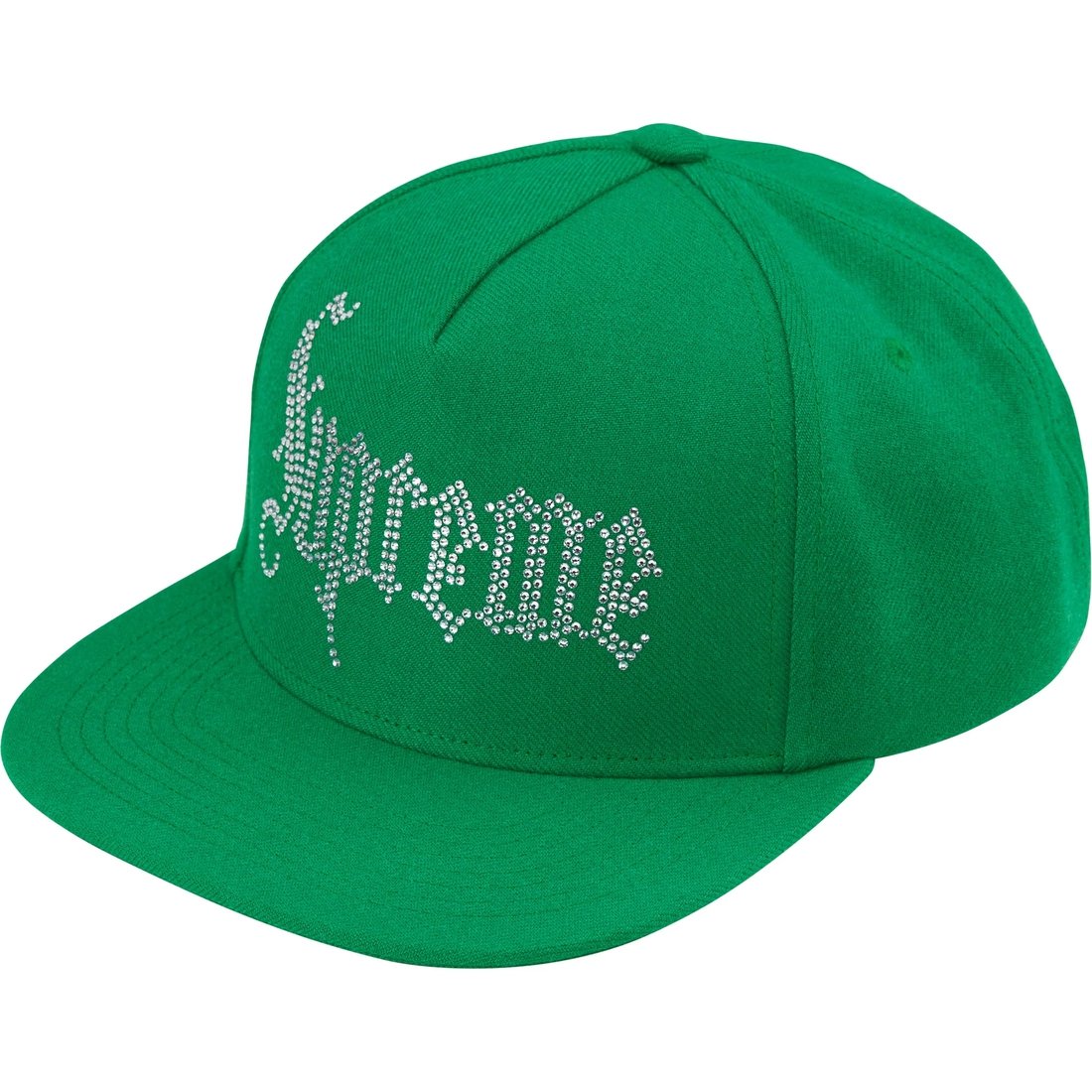 Details on Rhinestone 5-Panel Green from fall winter
                                                    2024 (Price is $78)