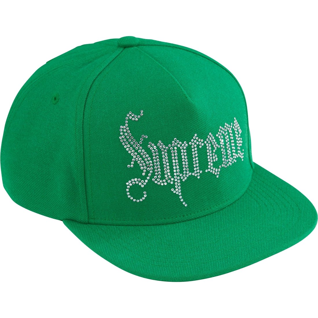 Details on Rhinestone 5-Panel Green from fall winter
                                                    2024 (Price is $78)