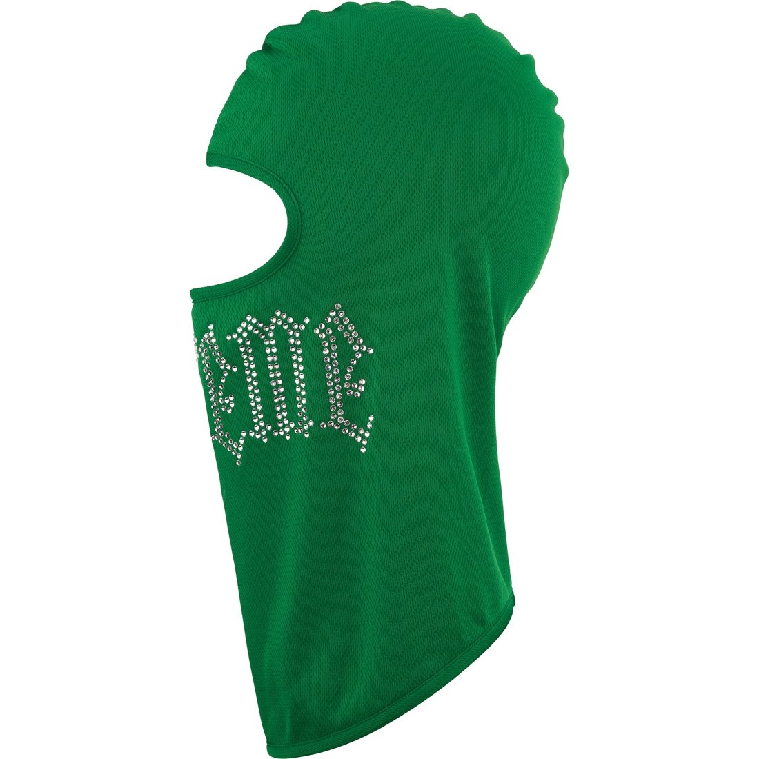 Details on Rhinestone Balaclava Green from fall winter
                                                    2024 (Price is $78)