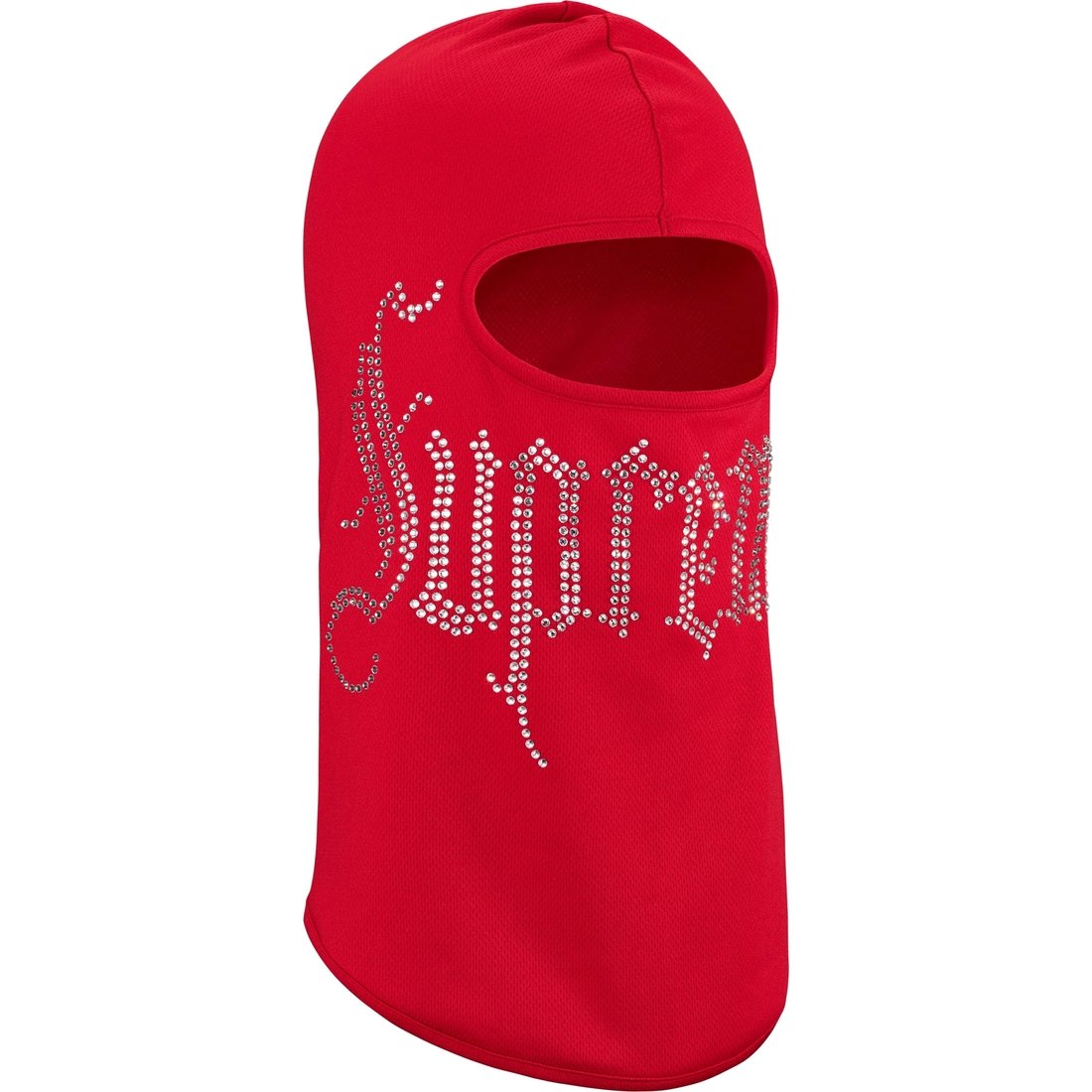 Details on Rhinestone Balaclava Red from fall winter
                                                    2024 (Price is $78)