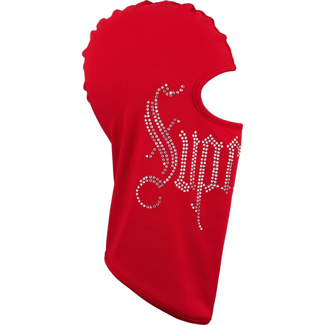 Details on Rhinestone Balaclava Red from fall winter
                                                    2024 (Price is $78)