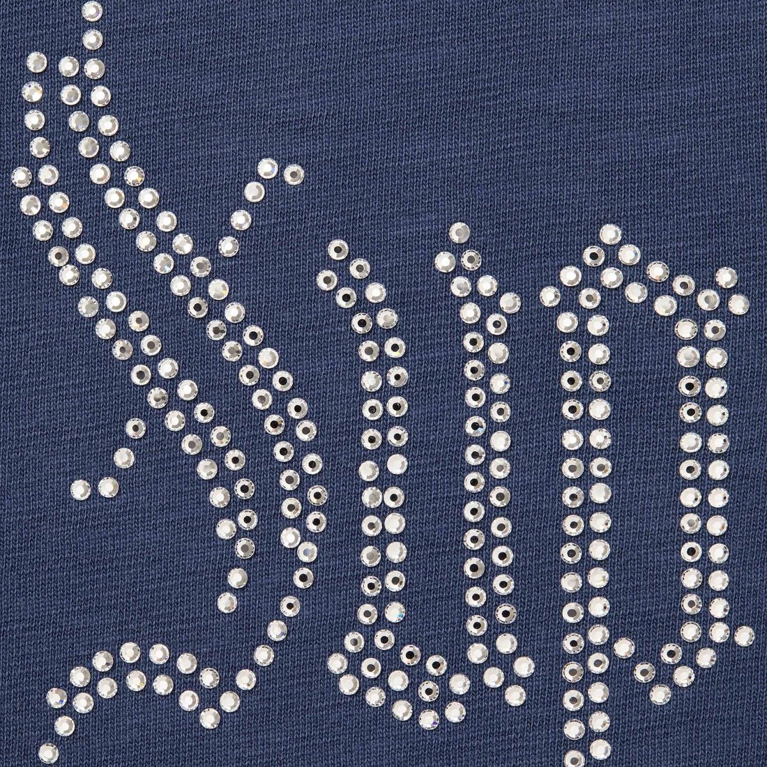 Details on Rhinestone S S Top Navy from fall winter
                                                    2024 (Price is $118)