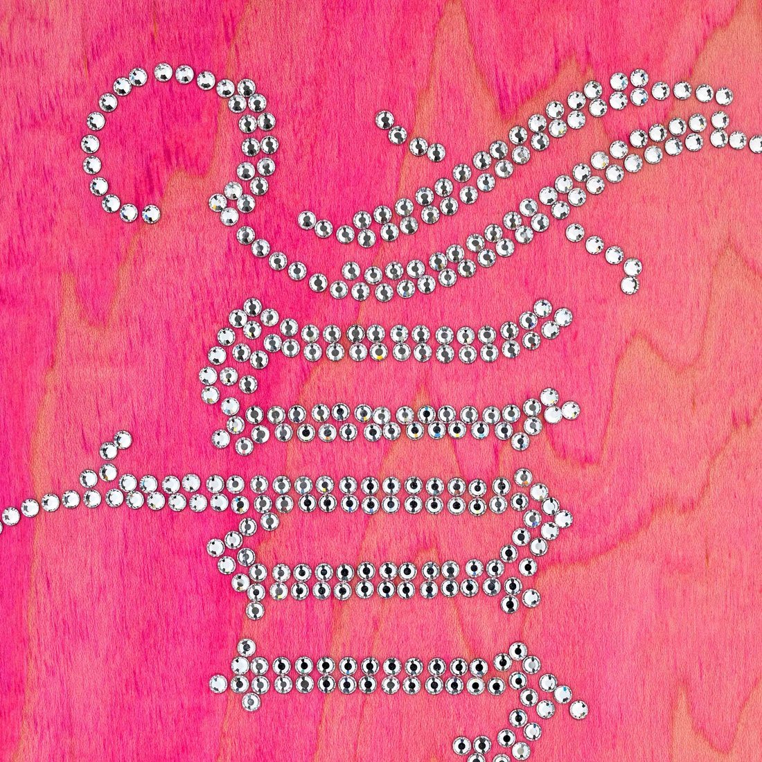 Details on Rhinestone Skateboard Pink - 8.5" x 32.25"  from fall winter
                                                    2024 (Price is $110)