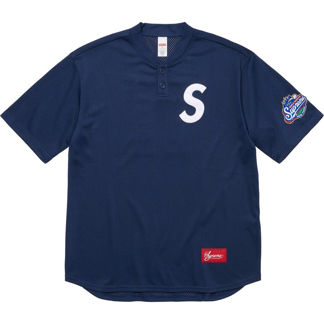 Details on S Logo Baseball Henley Navy from fall winter
                                                    2024 (Price is $118)