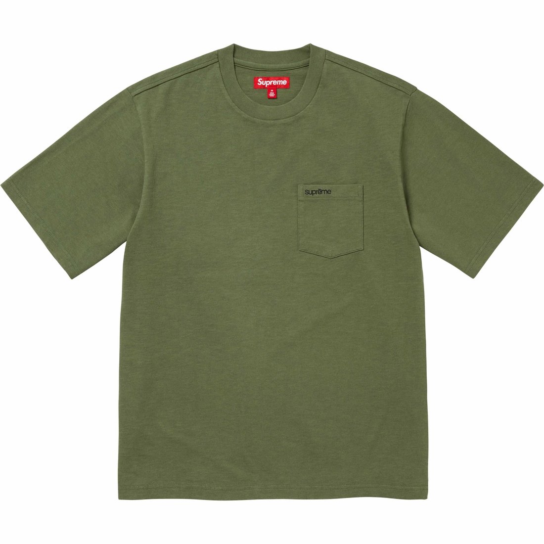 Details on S S Pocket Tee Olive from fall winter
                                                    2024 (Price is $60)