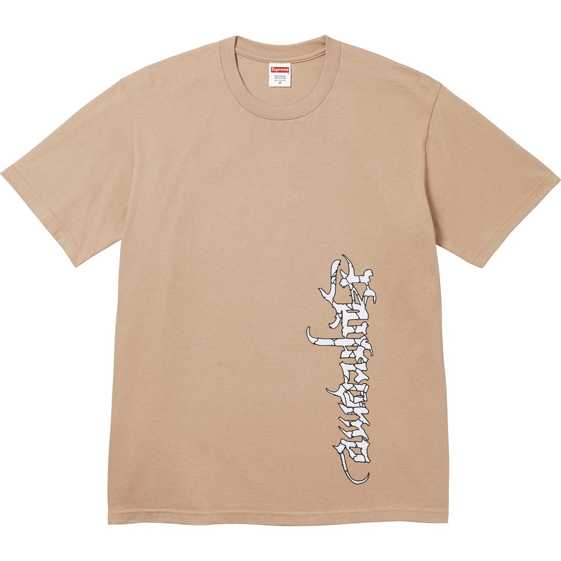 Details on Satan Tee Khaki from fall winter
                                                    2024 (Price is $40)