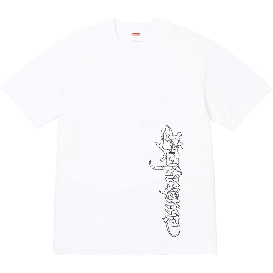 Details on Satan Tee White from fall winter
                                                    2024 (Price is $40)