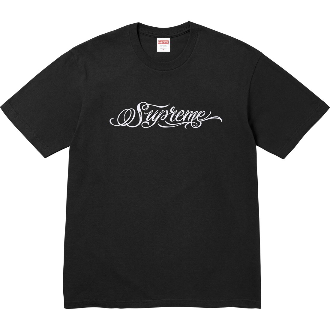 Details on Script Tee Black from fall winter
                                                    2024 (Price is $40)