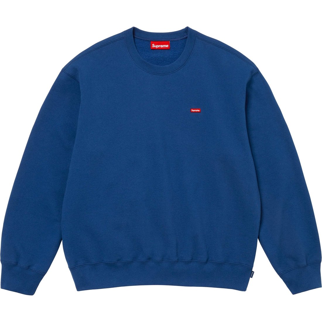 Details on Small Box Crewneck Dark Royal from fall winter
                                                    2024 (Price is $138)