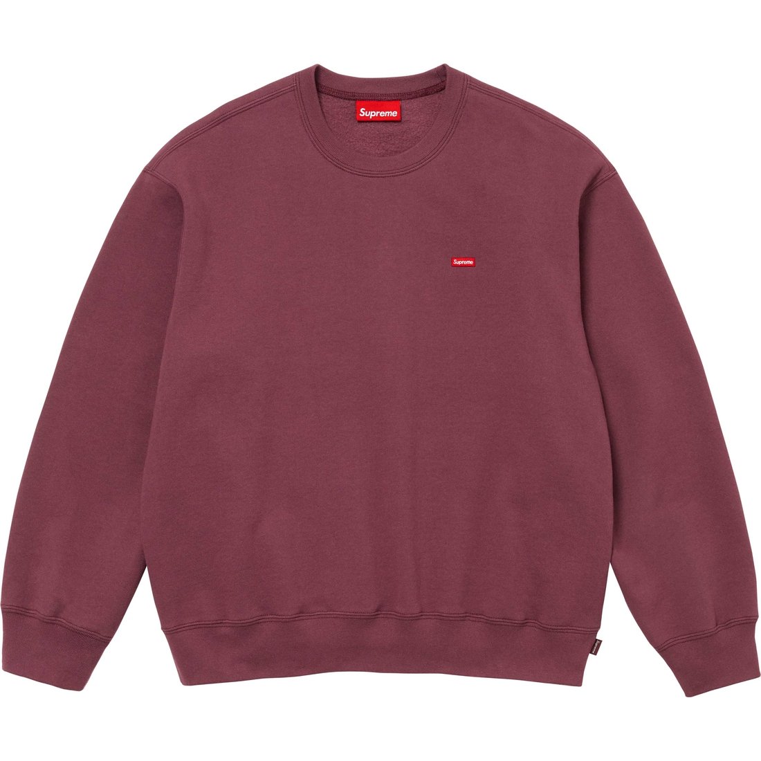 Details on Small Box Crewneck Maroon from fall winter
                                                    2024 (Price is $138)