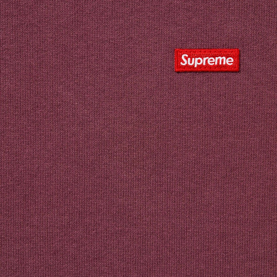 Details on Small Box Crewneck Maroon from fall winter
                                                    2024 (Price is $138)