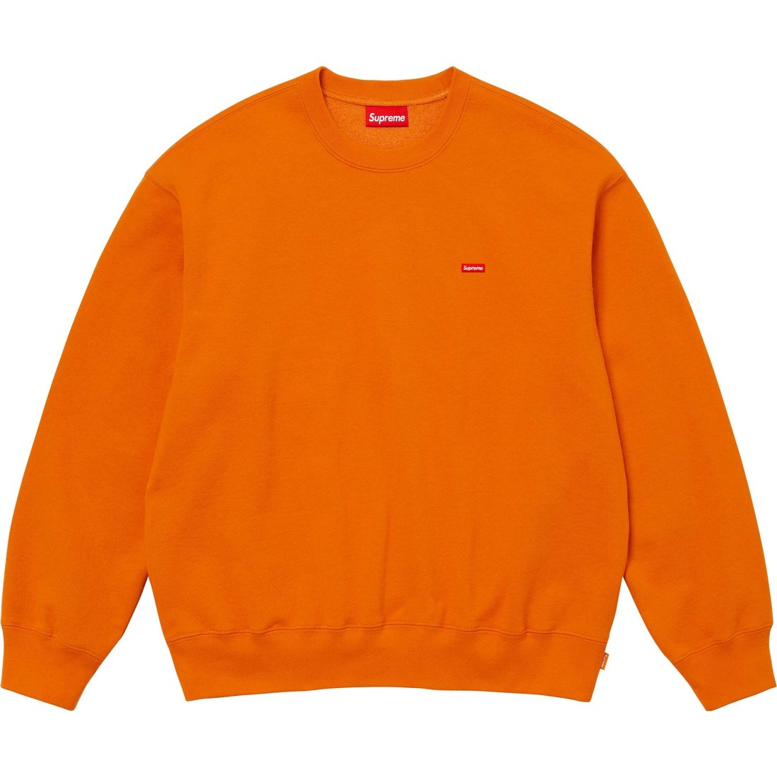 Details on Small Box Crewneck Rust Orange from fall winter
                                                    2024 (Price is $138)