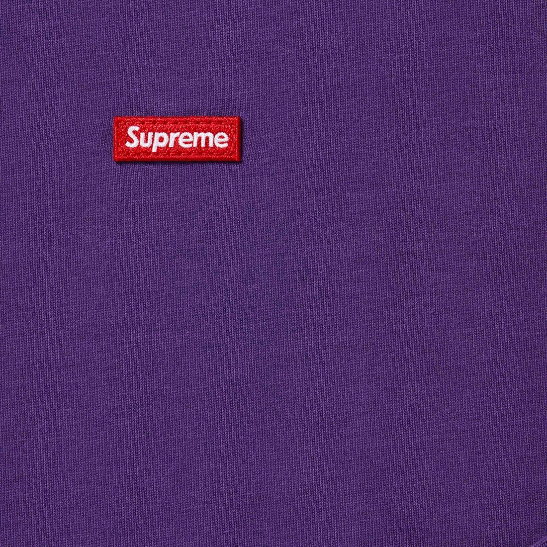 Details on Small Box L S Tee Purple from fall winter
                                                    2024 (Price is $68)