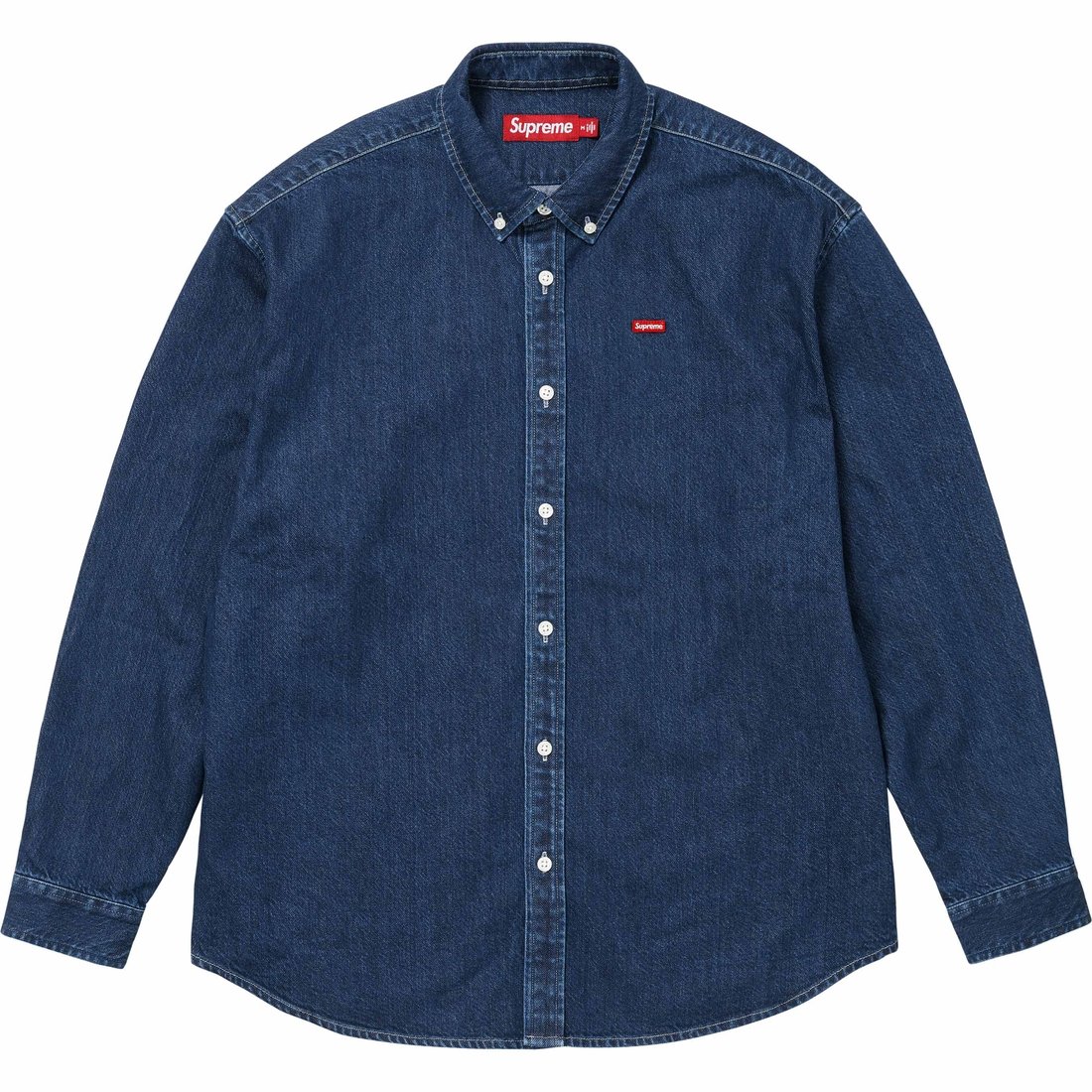 Details on Small Box Shirt Rinsed Denim from fall winter
                                                    2024 (Price is $138)