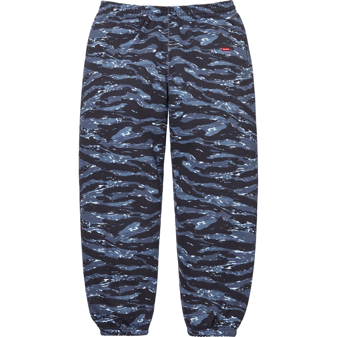 Details on Small Box Sweatpant Blue Tiger Camo from fall winter
                                                    2024 (Price is $158)