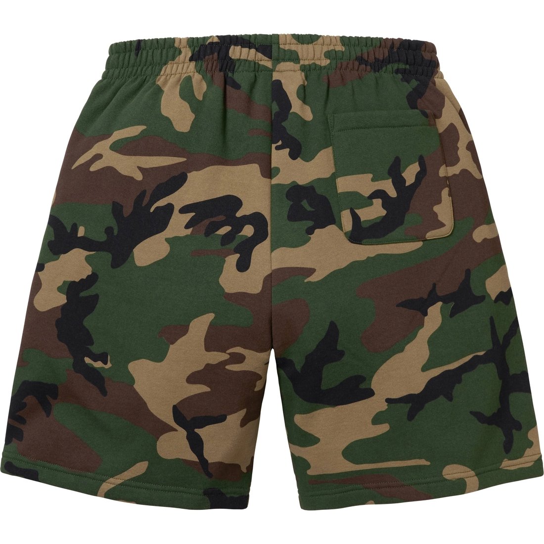 Details on Small Box Sweatshort Woodland Camo from fall winter
                                                    2024 (Price is $118)