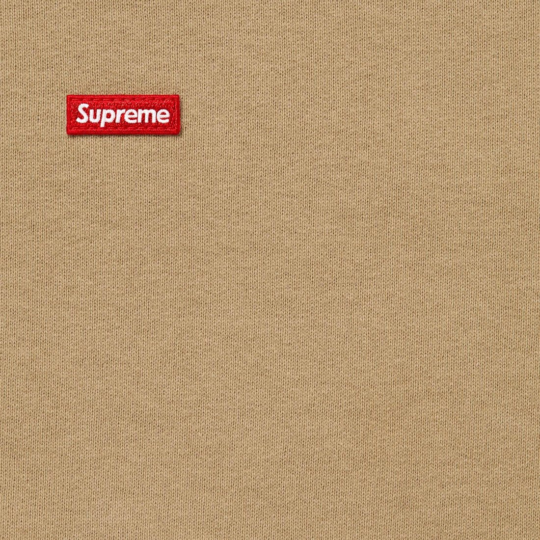 Supreme Small Box Zip Up Hooded Sweatshirt (FW24) - Dark Tan - $158