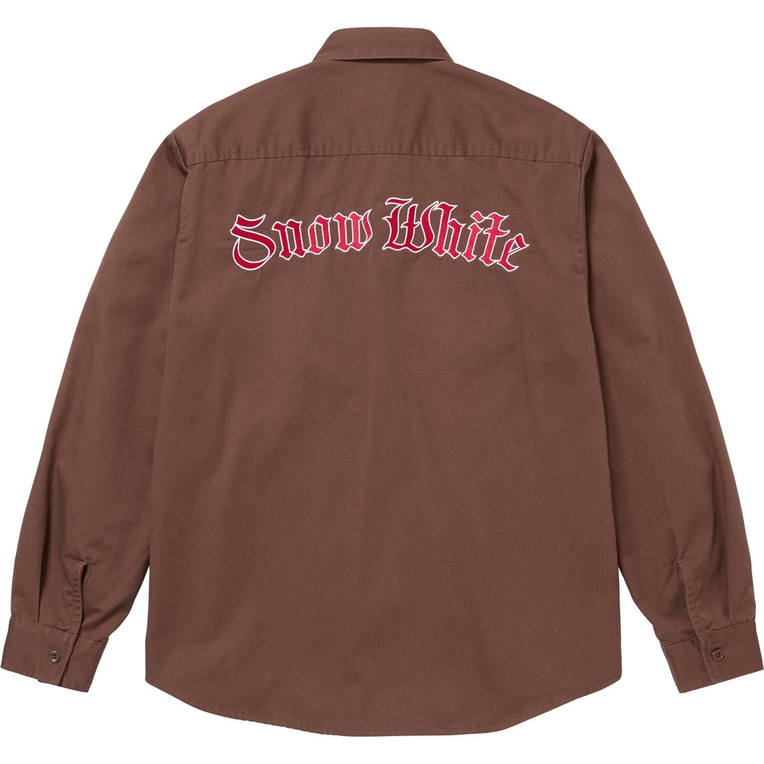 Details on Snow White Work Shirt Brown from fall winter
                                                    2024 (Price is $148)